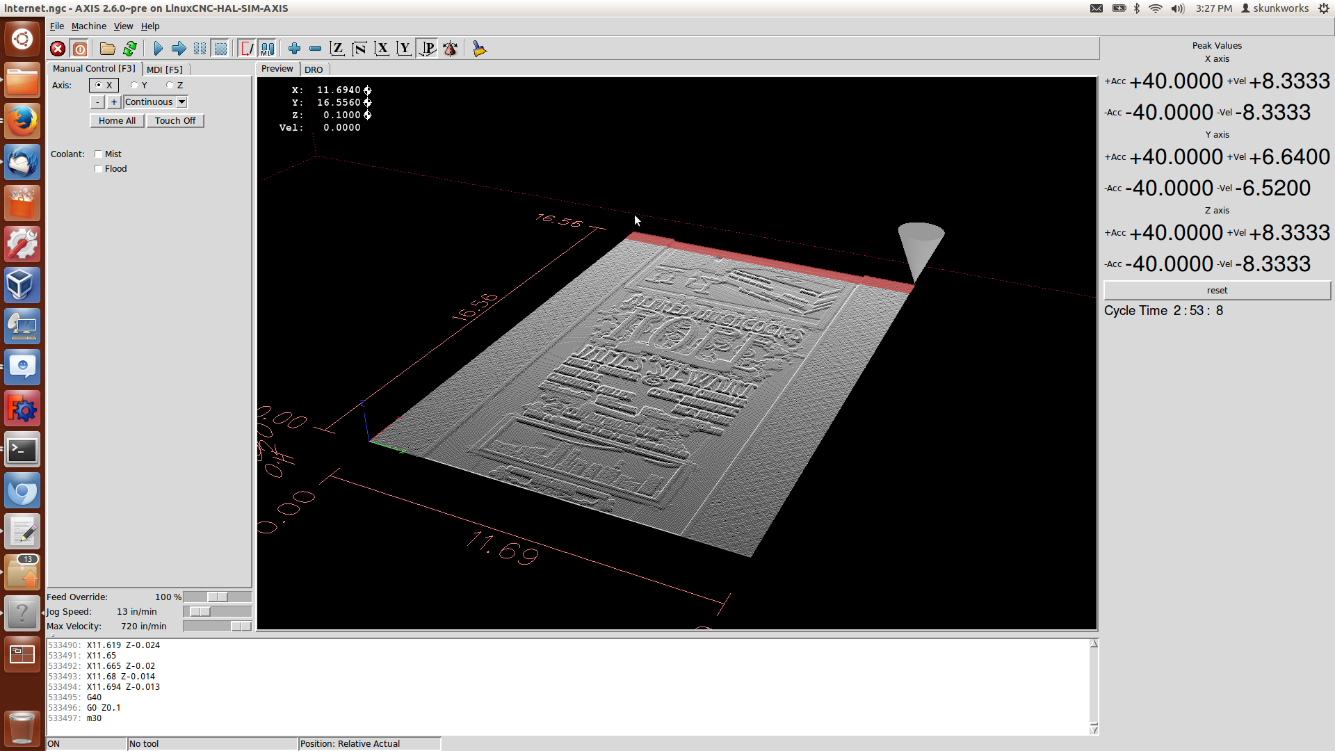 Curving between corners - LinuxCNC